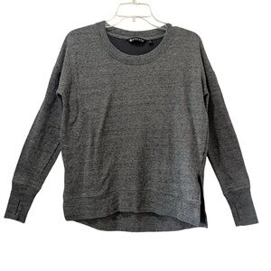 Athleta Women's Small‎ Gray Pullover Sweater Long Sleeve Cotton Blend RN 54023